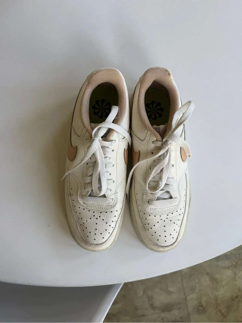 Nike Women's Cream/Light Peach Sneakers